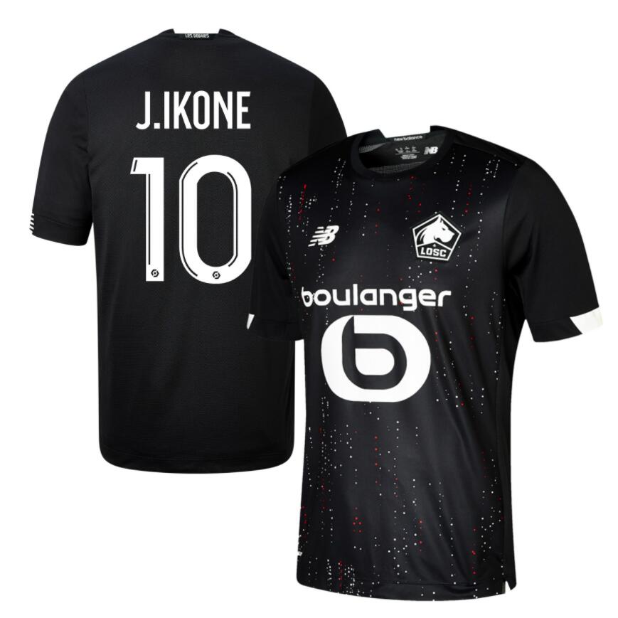 LOSC Lille Away Kit Soccer Jersey J.IKONE #10 2020/21